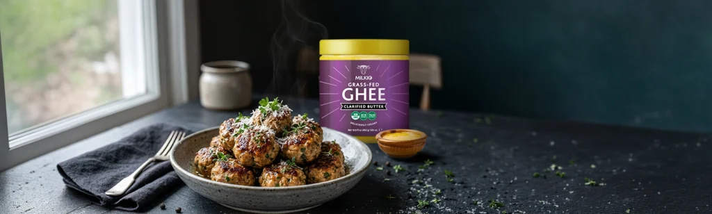Chicken Meatballs with Milkio Ghee: deliciously nutritious