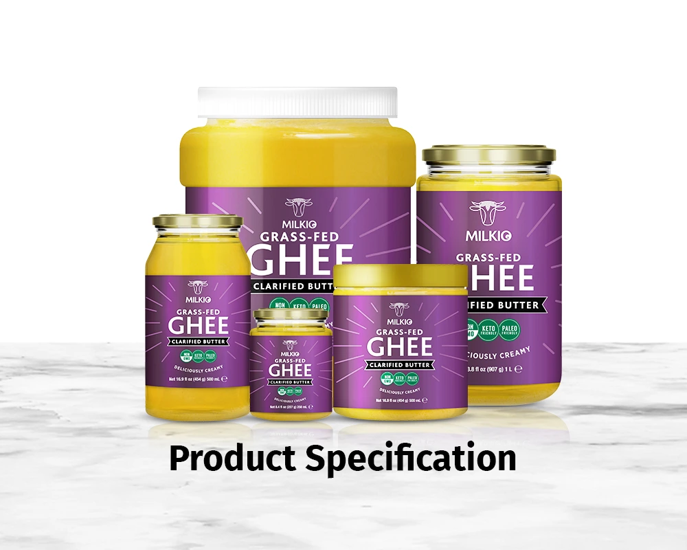 Grass-fed Ghee Specification